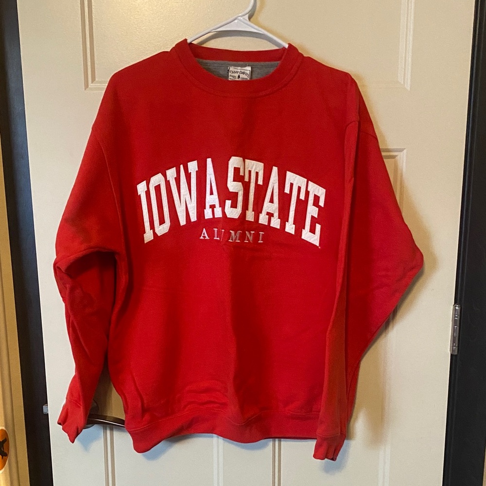 Iowa State Cyclones Alumni Red Sweatshirt - Embroidered!